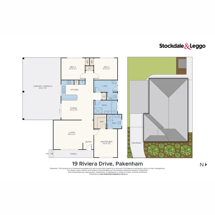 Floorplan of Homely house listing, 19 Riviera Drive, Pakenham VIC 3810