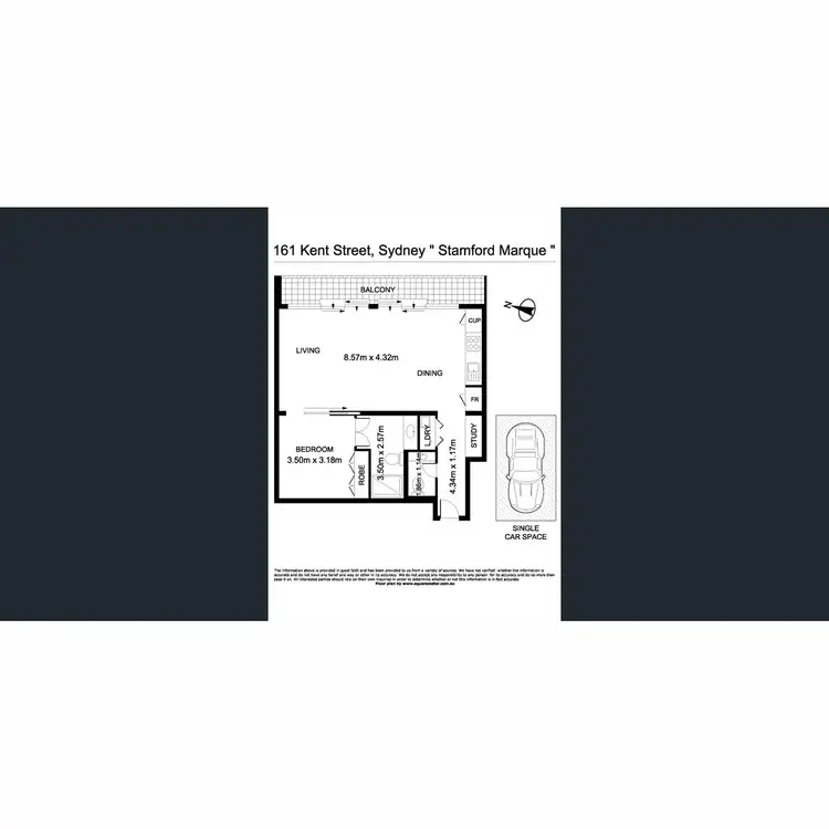 Floorplan of Homely unit listing, 161 Kent Street, Sydney NSW 2000