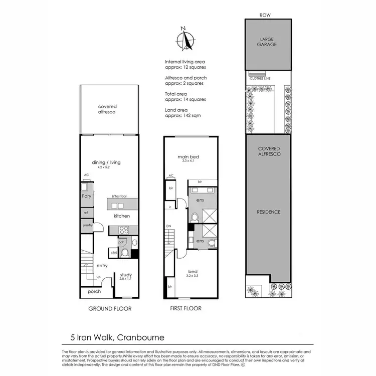 Floorplan of Homely townhouse listing, 5 Iron Walk, Cranbourne VIC 3977