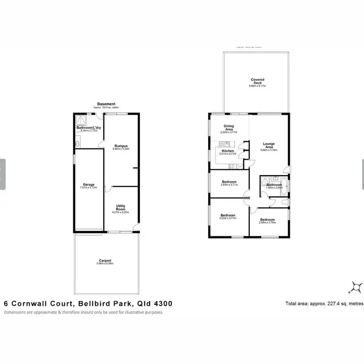 Floorplan of Homely house listing, 6 Cornwall Court, Bellbird Park QLD 4300