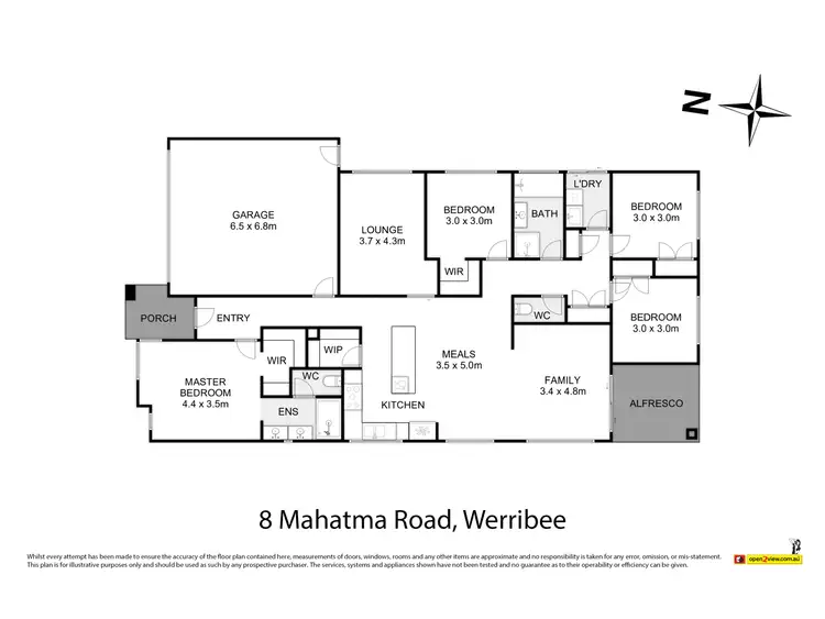 Floorplan of Homely house listing, 8 Mahatma Road, Werribee VIC 3030