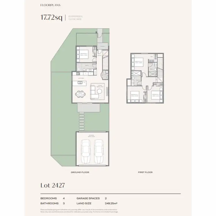 Floorplan of Homely townhouse listing, 44 Kamet Street, Clyde VIC 3978