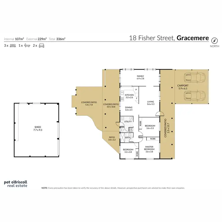 Floorplan of Homely house listing, 18 Fisher Street, Gracemere QLD 4702