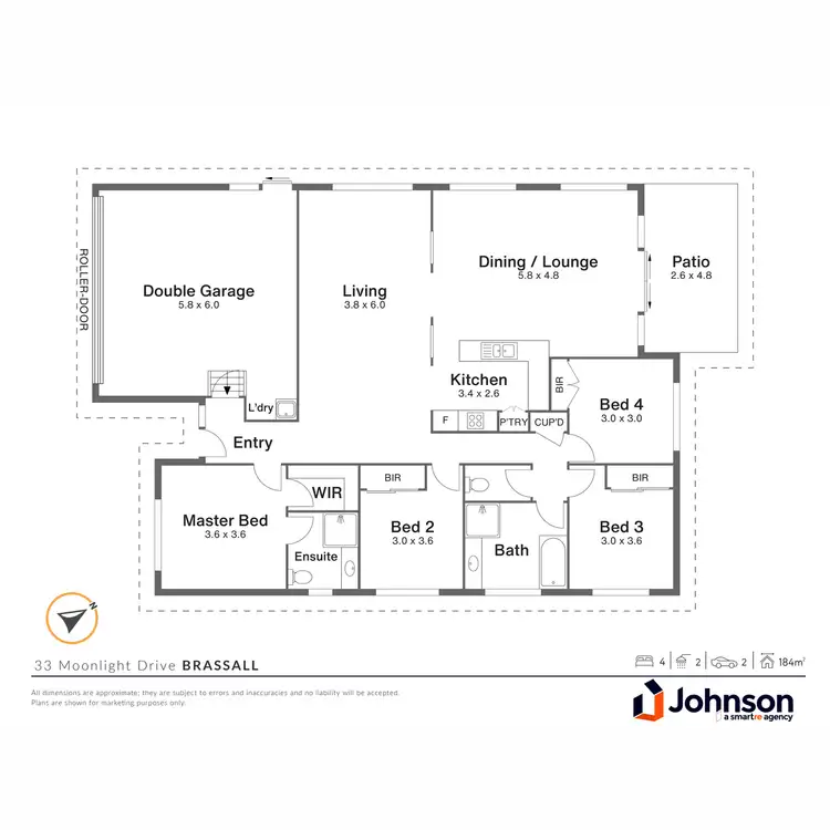 Floorplan of Homely house listing, 33 Moonlight Drive, Brassall QLD 4305