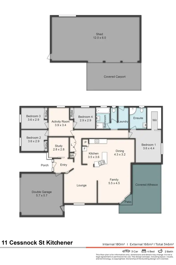Floorplan of Homely house listing, 11 Cessnock Street, Kitchener NSW 2325
