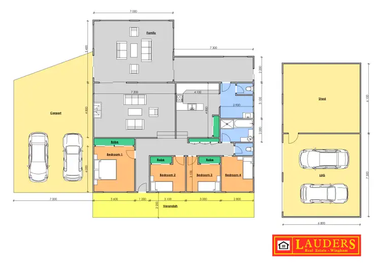 Floorplan of Homely rural property listing, 77 Skyline Drive,, Wingham NSW 2429
