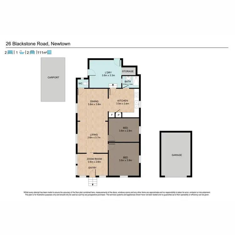 Floorplan of Homely house listing, 26 Blackstone Road, Newtown QLD 4305