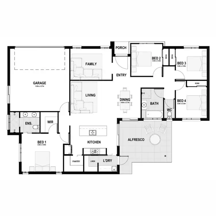Floorplan of Homely rural property listing, Lot 69 Albert Crescent, Booral QLD 4655
