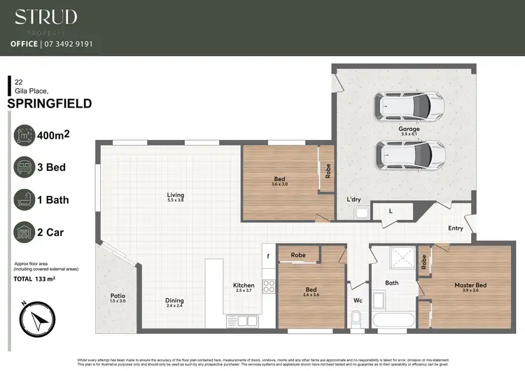 Floorplan of Homely house listing, 22 Gila Place, Springfield QLD 4300