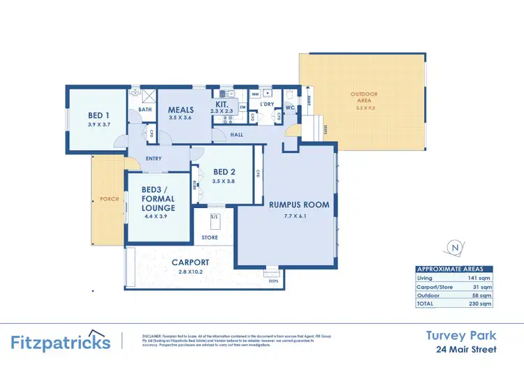 Floorplan of Homely house listing, 24 Mair Street, Turvey Park NSW 2650