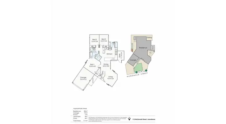 Floorplan of Homely villa listing, 112 McDonald Street, Joondanna WA 6060