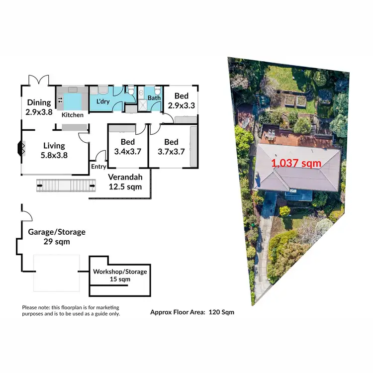 Floorplan of Homely house listing, 122 Karoola Road, Lindisfarne TAS 7015