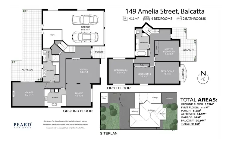 Floorplan of Homely house listing, 149 Amelia Street, Balcatta WA 6021