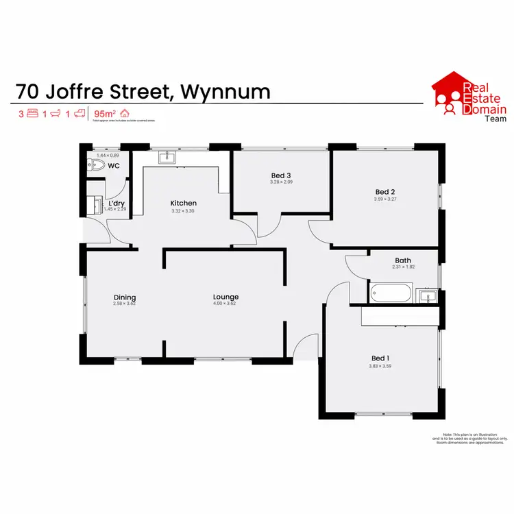 Floorplan of Homely house listing, 70 Joffre Street, Wynnum QLD 4178