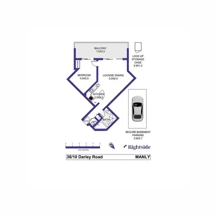Floorplan of Homely apartment listing, 38/10 Darley Road, Manly NSW 2095