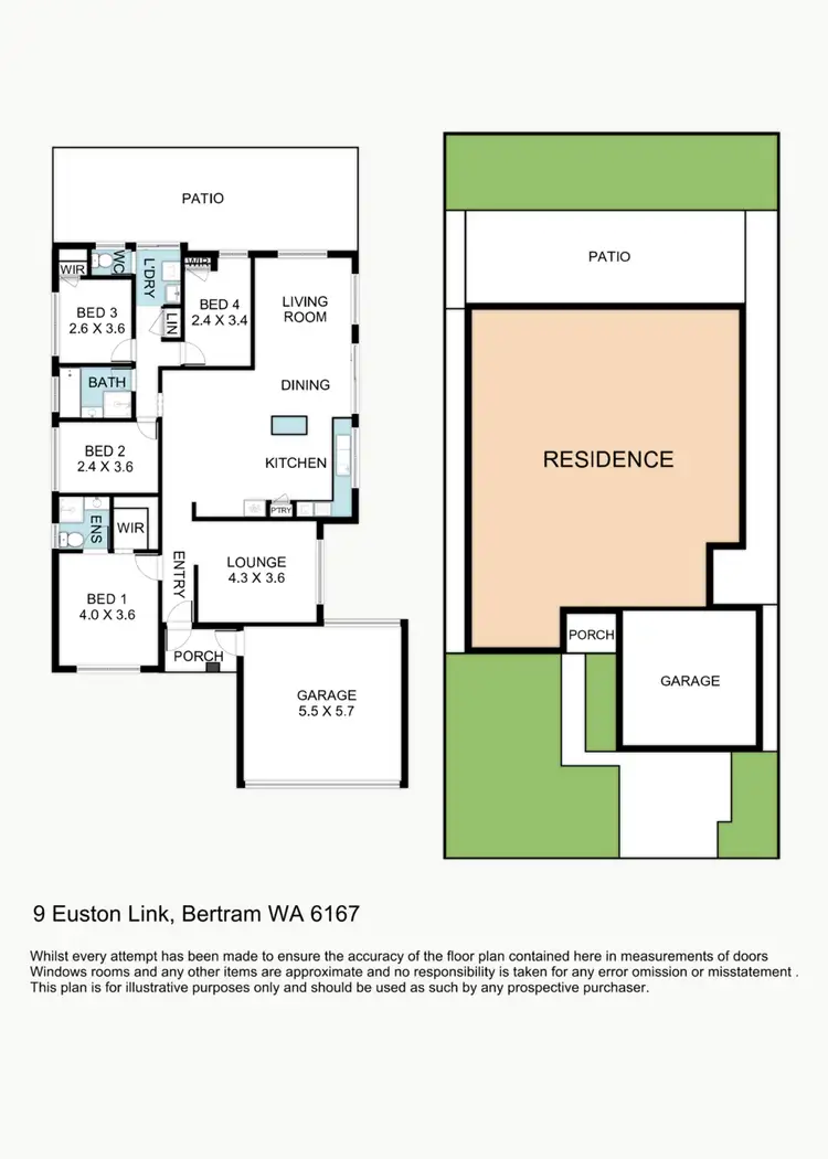 Floorplan of Homely house listing, 9 Euston Link, Bertram WA 6167