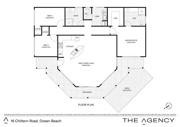 Floorplan of Homely house listing, 16 Chiltern Road, Ocean Beach WA 6333