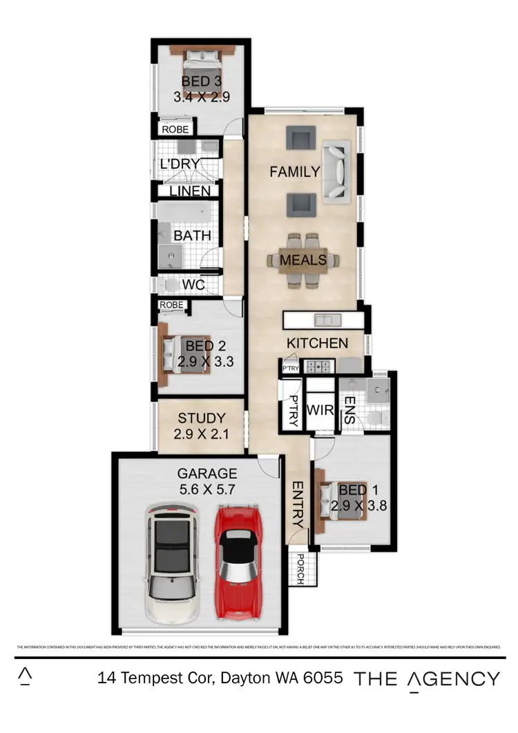 Floorplan of Homely house listing, 14 Tempest Corner, Dayton WA 6055