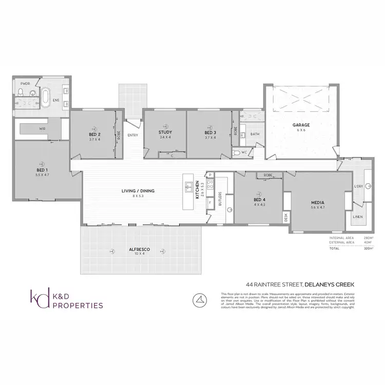 Floorplan of Homely house listing, 44 Raintree Street, Delaneys Creek QLD 4514