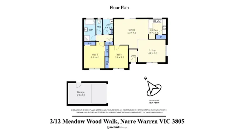Floorplan of Homely unit listing, 2/12 Meadow Wood Walk, Narre Warren VIC 3805