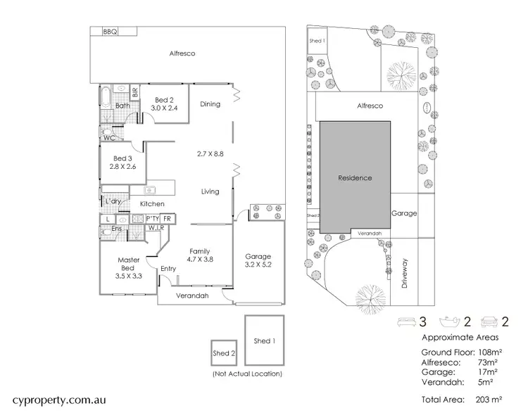 Floorplan of Homely house listing, 4 Roosevelt Place, Redcliffe WA 6104
