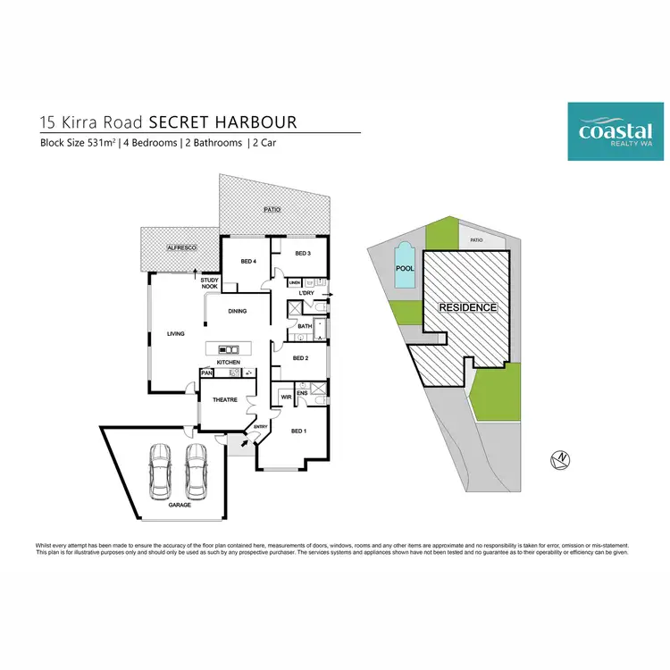 Floorplan of Homely house listing, 15 Kirra Road, Secret Harbour WA 6173