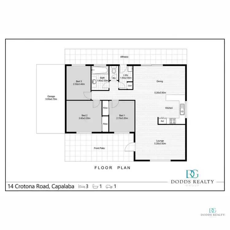 Floorplan of Homely house listing, 14 Crotona Road, Capalaba QLD 4157