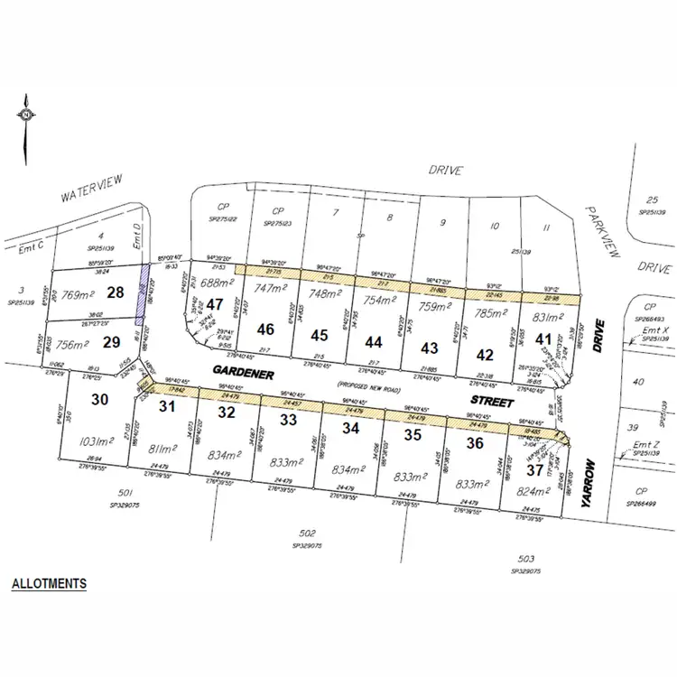Floorplan of Homely land listing, Lot 201 Waterview Drive, Lammermoor QLD 4703