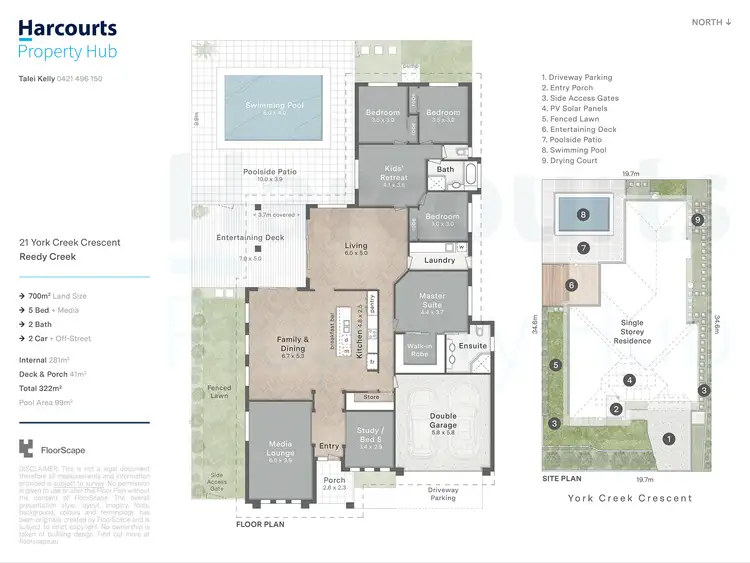 Floorplan of Homely house listing, 21 York Creek Crescent, Reedy Creek QLD 4227