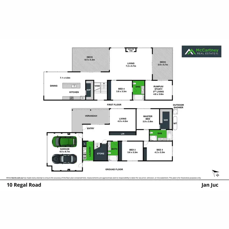 Floorplan of Homely house listing, 10 Regal Road, Jan Juc VIC 3228