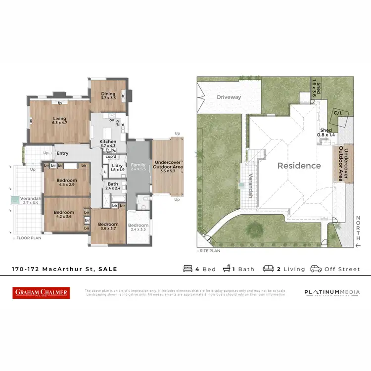 Floorplan of Homely house listing, 170-172 Macarthur Street, Sale VIC 3850
