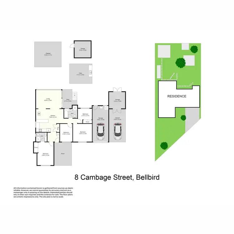 Floorplan of Homely house listing, 8 Cambage Street, Bellbird NSW 2325