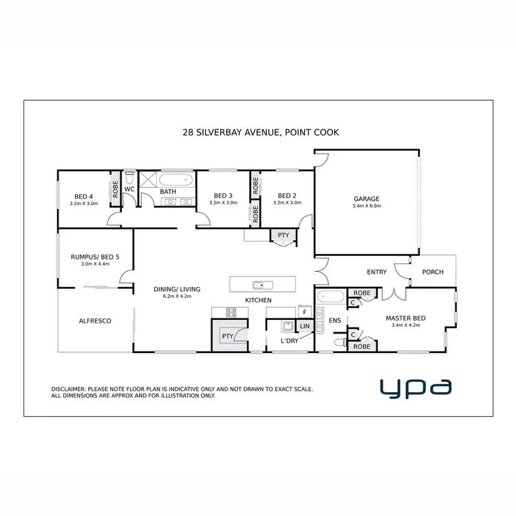 Floorplan of Homely house listing, 28 Silverbay Avenue, Point Cook VIC 3030