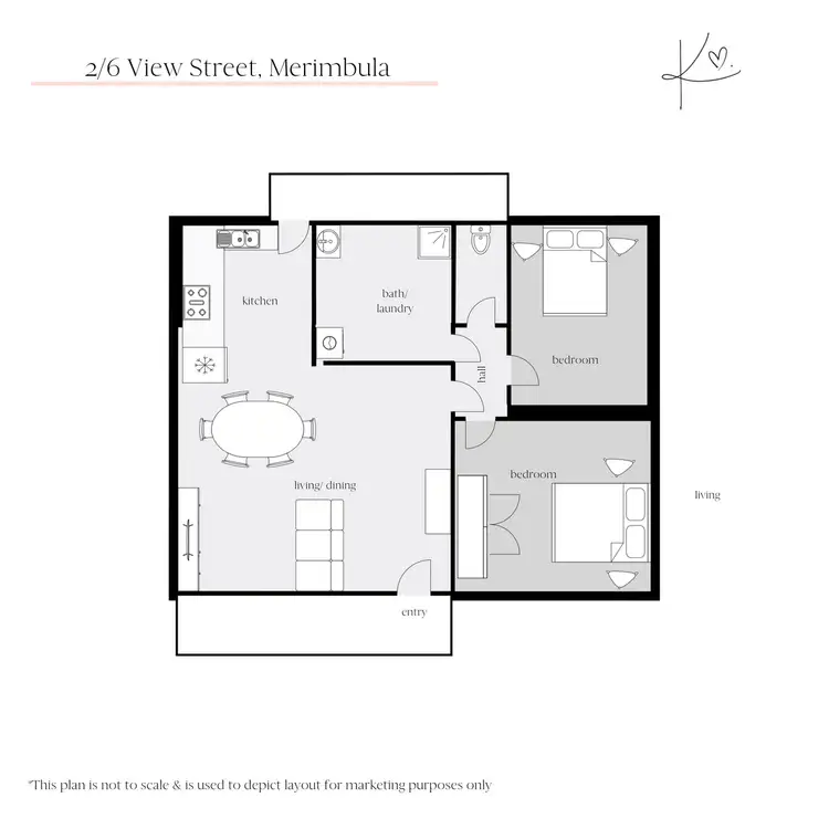 Floorplan of Homely apartment listing, 2/6 View Street, Merimbula NSW 2548