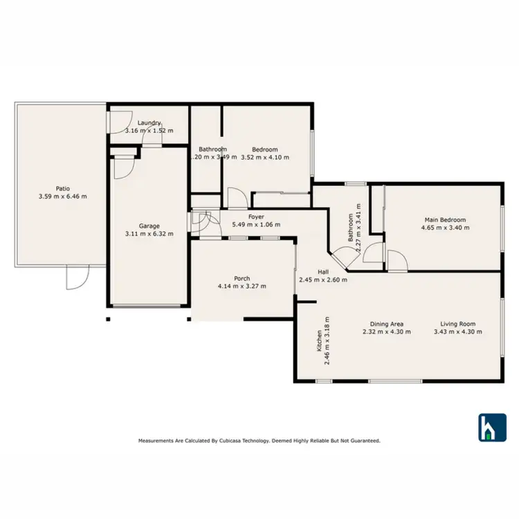 Floorplan of Homely unit listing, 1/108A George Street, Gunnedah NSW 2380