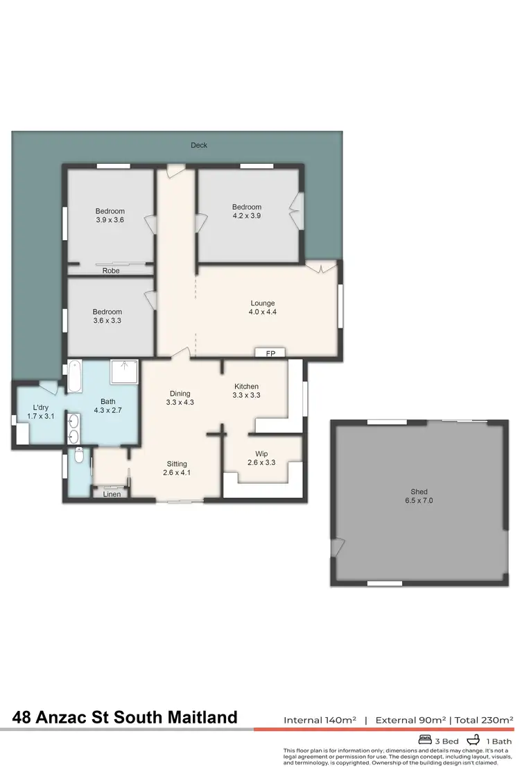 Floorplan of Homely house listing, 48 Anzac Street, South Maitland NSW 2320
