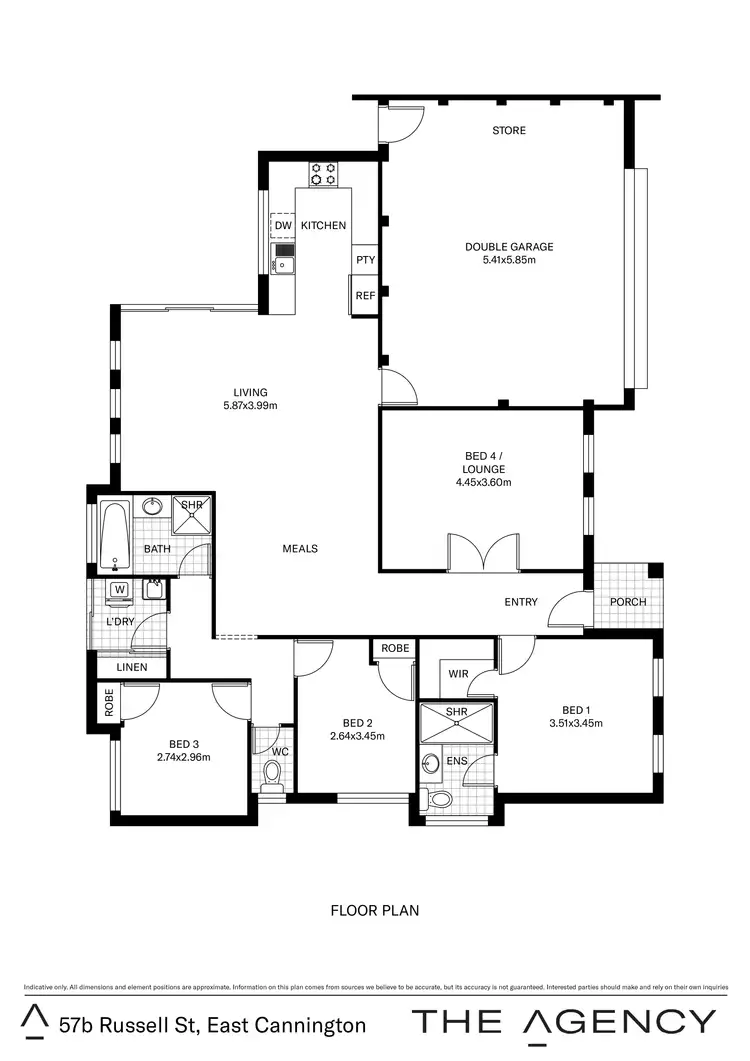 Floorplan of Homely house listing, 57b Russell Street, East Cannington WA 6107