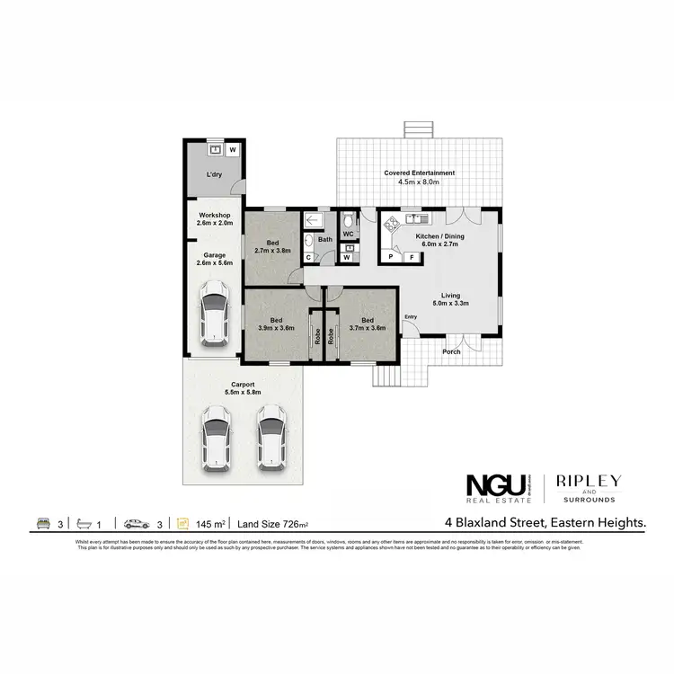 Floorplan of Homely house listing, 4 Blaxland Street, Eastern Heights QLD 4305