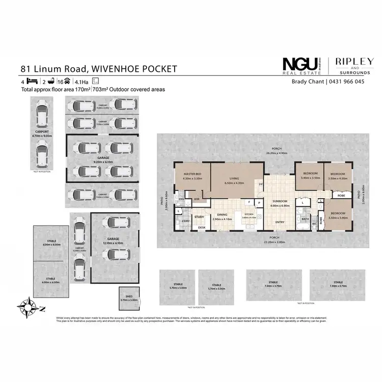 Floorplan of Homely house listing, 81 Linum Road, Wivenhoe Pocket QLD 4306