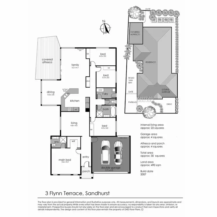 Floorplan of Homely house listing, 3 Flynn Terrace, Sandhurst VIC 3977