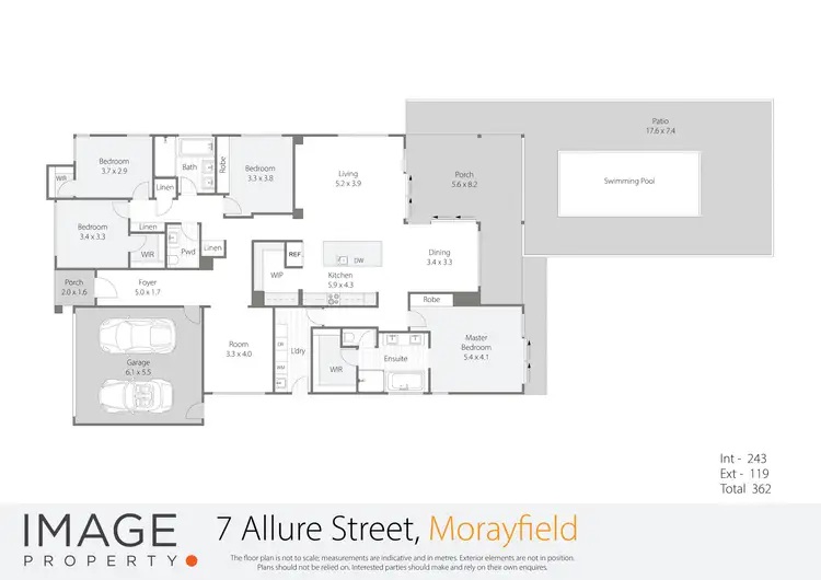 Floorplan of Homely house listing, 7 Allure Street, Morayfield QLD 4506