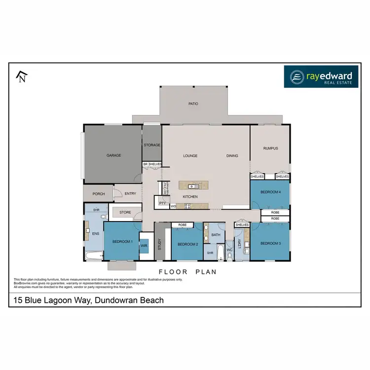 Floorplan of Homely house listing, 15 Blue Lagoon Way, Dundowran Beach QLD 4655