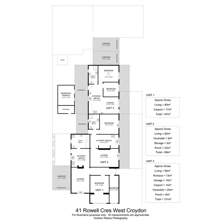 Floorplan of Homely unit listing, 2/41 Rowell Crescent, West Croydon SA 5008