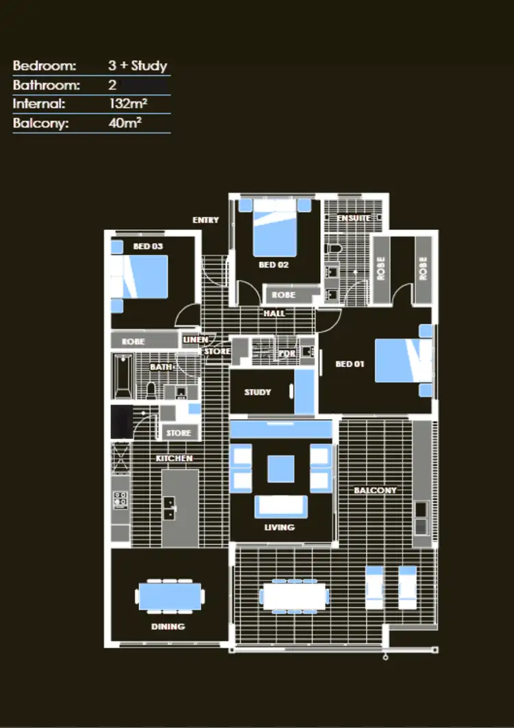 Floorplan of Homely unit listing, 47/46 Addison Avenue, Bulimba QLD 4171