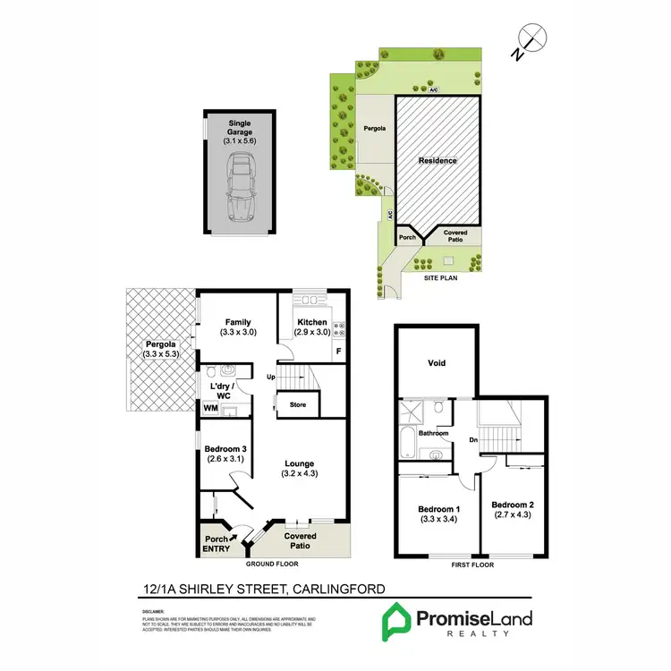 Floorplan of Homely townhouse listing, 12/1A Shirley Street, Carlingford NSW 2118