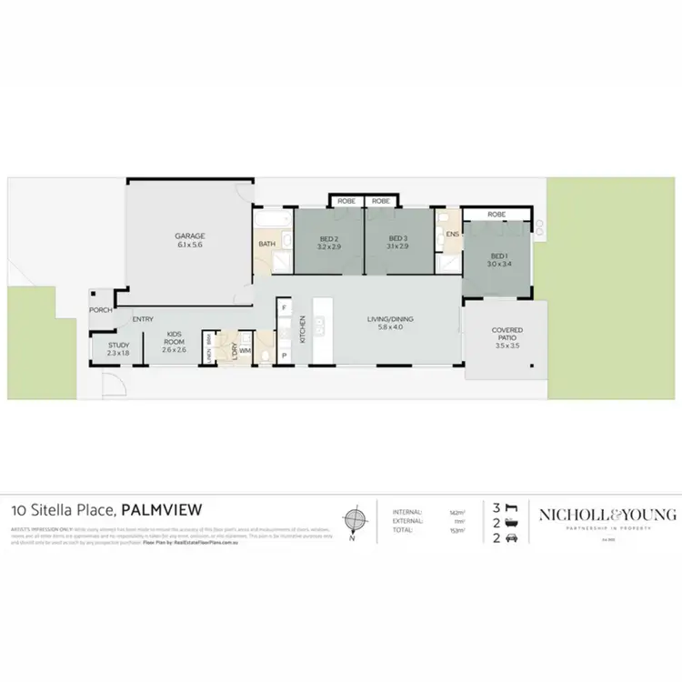 Floorplan of Homely house listing, 10 Sitella Place, Palmview QLD 4553