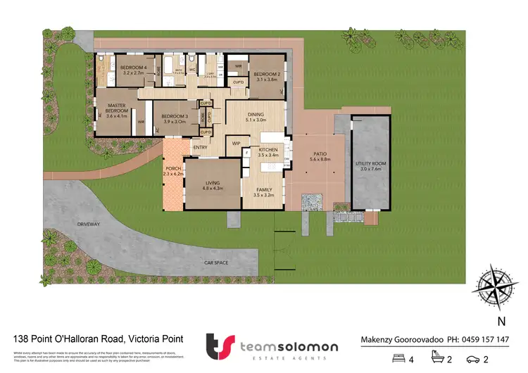 Floorplan of Homely house listing, 138 Point O'Halloran Road, Victoria Point QLD 4165