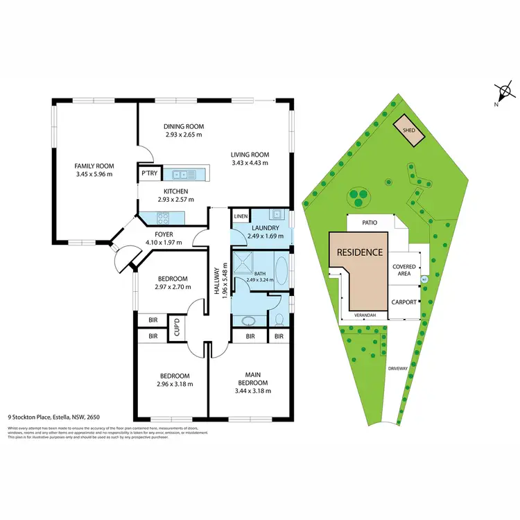 Floorplan of Homely house listing, 9 Stockton Place, Estella NSW 2650
