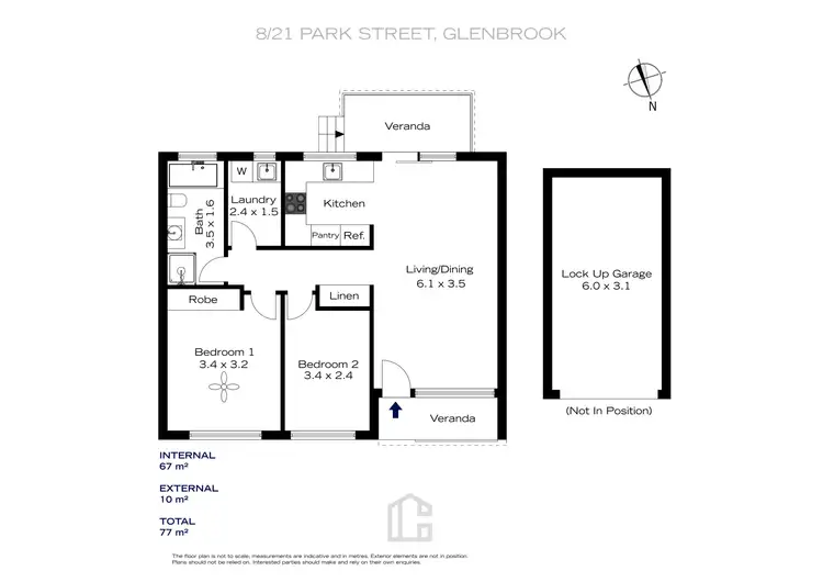 Floorplan of Homely villa listing, 8/21 Park Street, Glenbrook NSW 2773