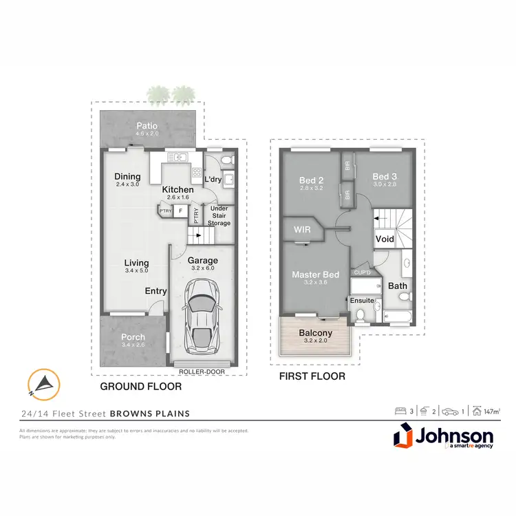 Floorplan of Homely townhouse listing, 24/14 Fleet Street, Browns Plains QLD 4118
